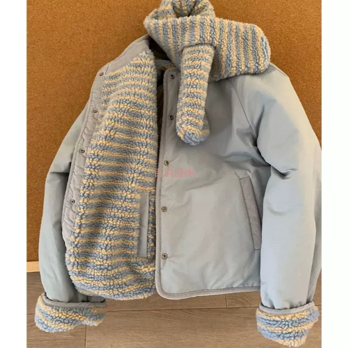 微胖大码女装两面穿棉服外套女2025冬季新款韩系保暖加厚宽松棉衣