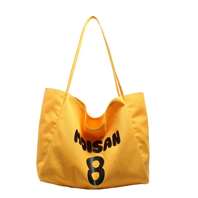 Summer capacious bag with letters, straps