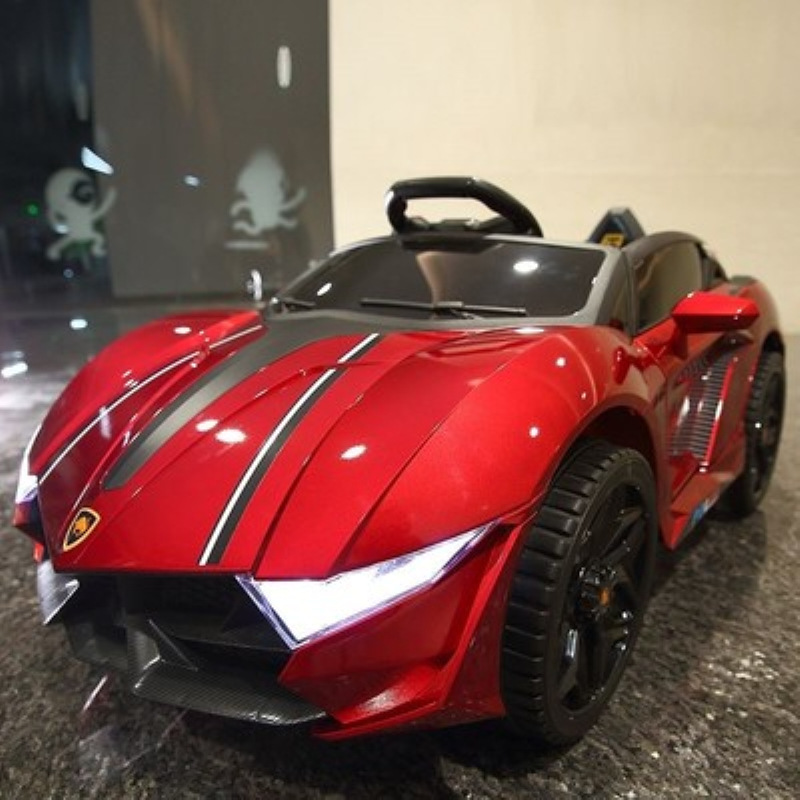 Coche eléctrico para niños, coche de control remoto de cuatro ruedas para niños, coche de juguete con batería recargable y conducción autónoma, doble batería, doble tracción.