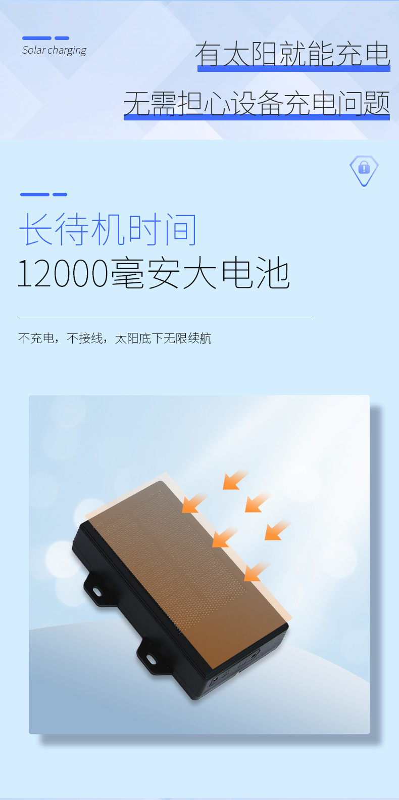 4g Solar-Powered Beidou Gps Tracker for Global Foreign Trade Asset Tracking, Long-Lasting Positioning Terminal for Trucks and Ships