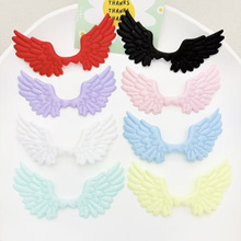 新款超声波布艺缎面翅膀饰品配件地狱吧唧托装饰咕卡配饰现货批发