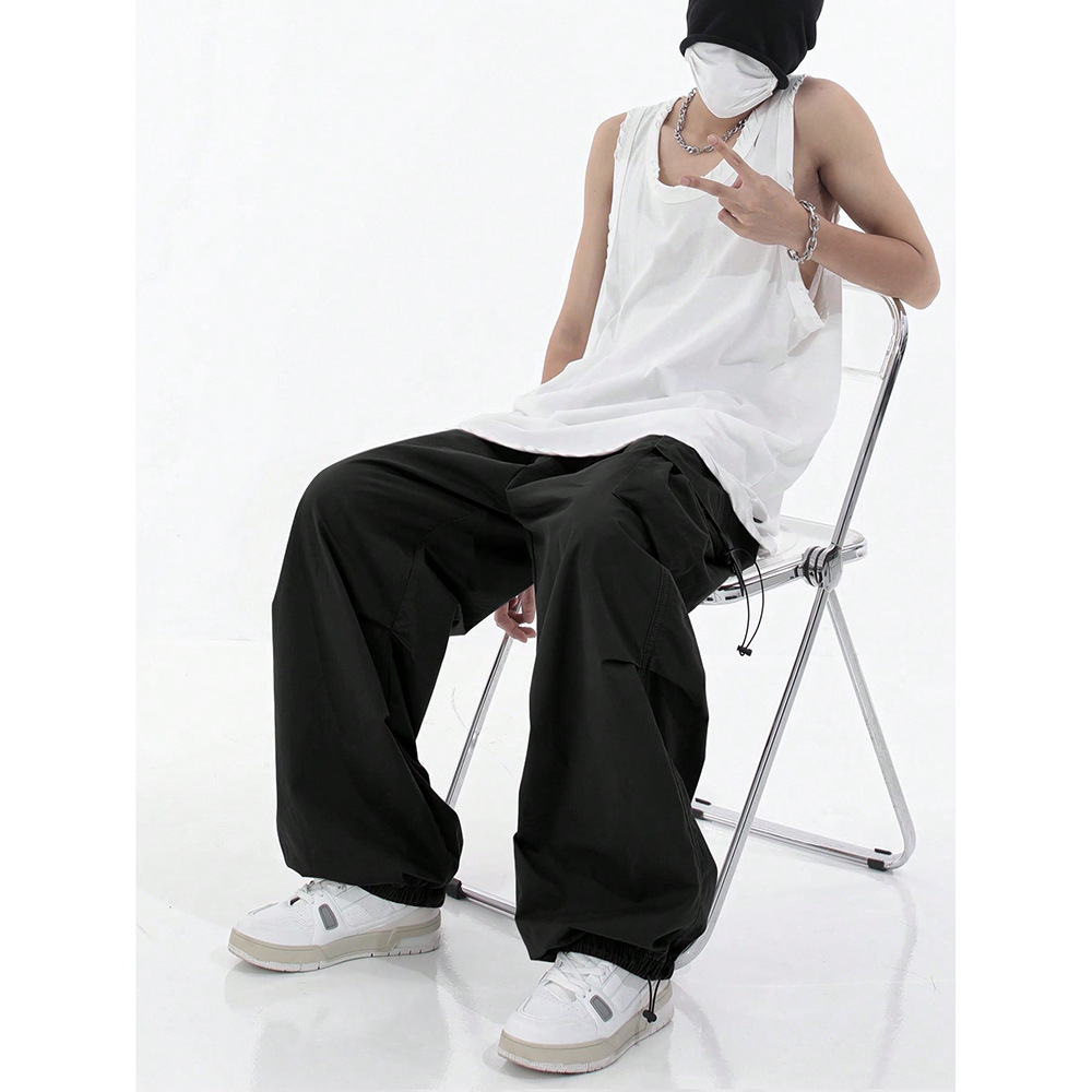 High Street Trendy Brand Multi-Pocket Workwear Casual Pants Men's Spring and Autumn New Arrival Loose Fashionable Straight All-Match Long Trendy Pants