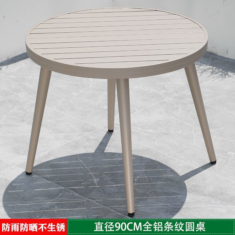 직경 90 전체 알루미늄 수평 원형 테이블-단일 테이블