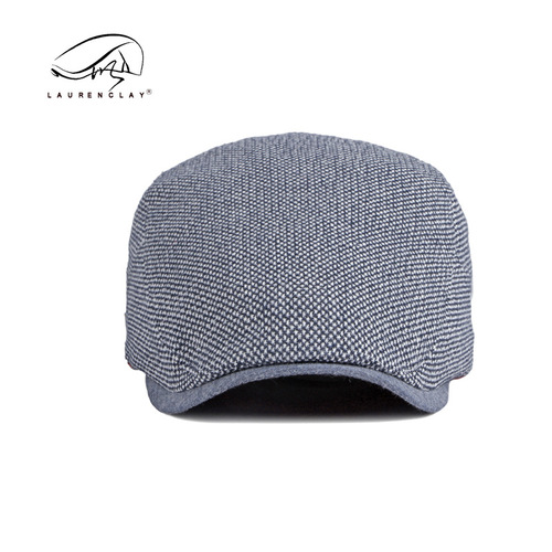 Contrast color cotton casual versatile peaked cap beret unisex spring and summer British fashion forward hat Korean version