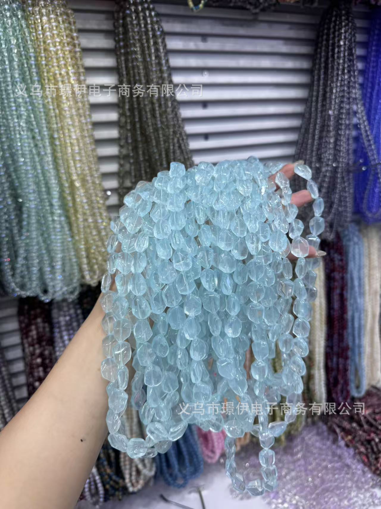 Jelly 12X16mm imitación polvo natural amatista cristal irregular cuentas sueltas bricolaje hecho a mano collar de cuentas material