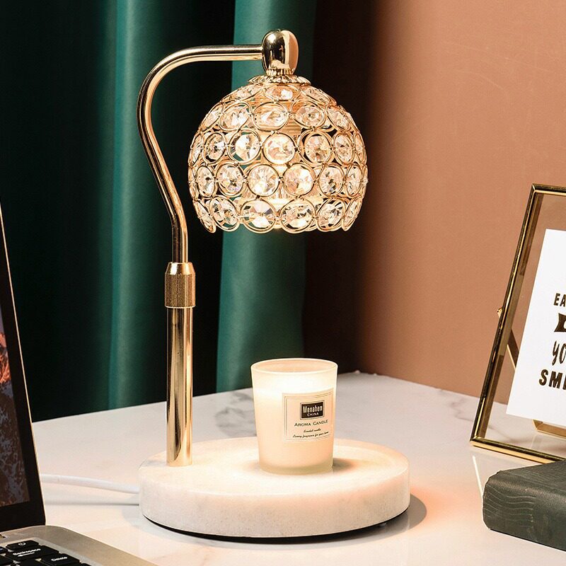 App Smart-Controlled Crystal Wax Melting Lamp, Adjustable Candle Holder Lamp, Aromatherapy Melting Candle Lamp, Exclusively for Cross-Border Supply, Compatible with Alexa