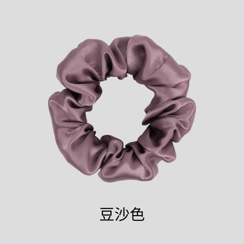 真丝发圈大号大肠圈5cm头绳法式复古女桑蚕丝丝绸缎高级感发饰|undefined