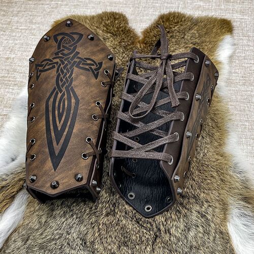 Cross-border temu Amazon Medieval Viking bucket nail wristband knight COSPLAY stage costume props