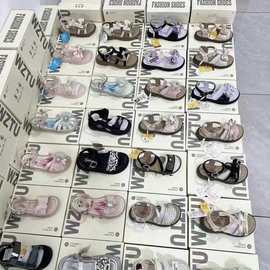 品牌女童凉鞋商场撤柜杂款夏季新款中大童软底鞋子女孩时尚童鞋子