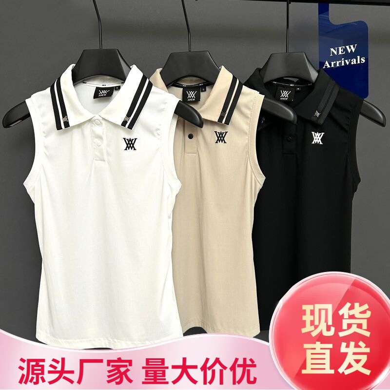 2025 New Summer Golf Women's Clothing Lapel Sleeveless Vest Versatile Casual T-Shirt 2025 New Summer Golf Women's Clothing Lapel Sleeveless Vest Versatile Casual T-Shirt