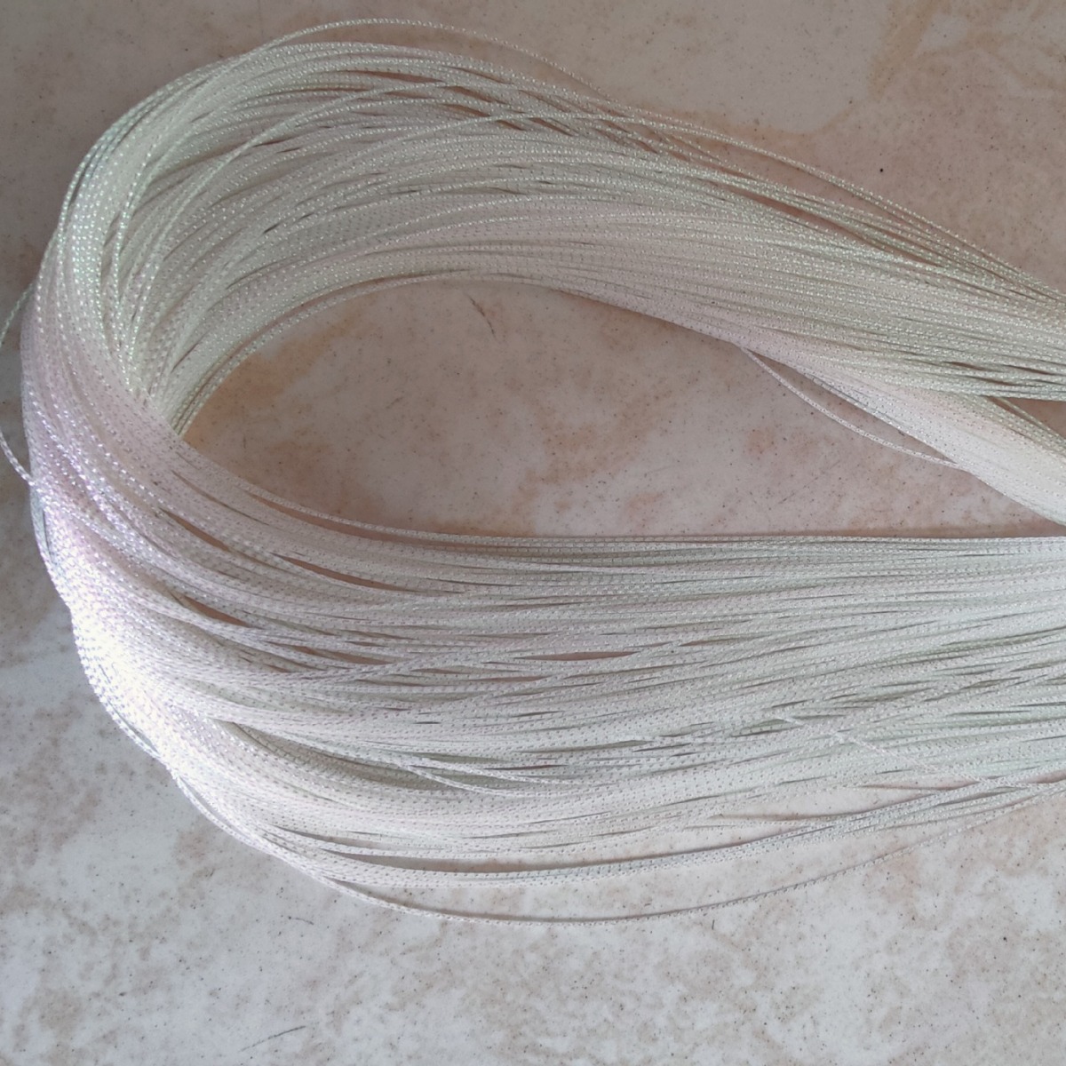 深玫红葱片包裹吊牌线带大红葱丝吊线带草绿彩丝混色丝编织吊线带