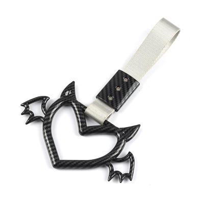 devil heart warning pendant, Other Car Modifications - carbon-fiberdemon-horn-wings-with-white-ribbon