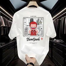 夏季潮牌纯棉男士短袖T恤韩版休闲半袖宽松衣服男款潮流百搭体恤