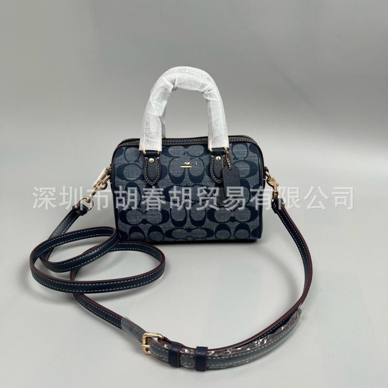 纯原高版本C家新款女包迷你波士顿枕头包老花头层牛皮手提斜挎包|undefined