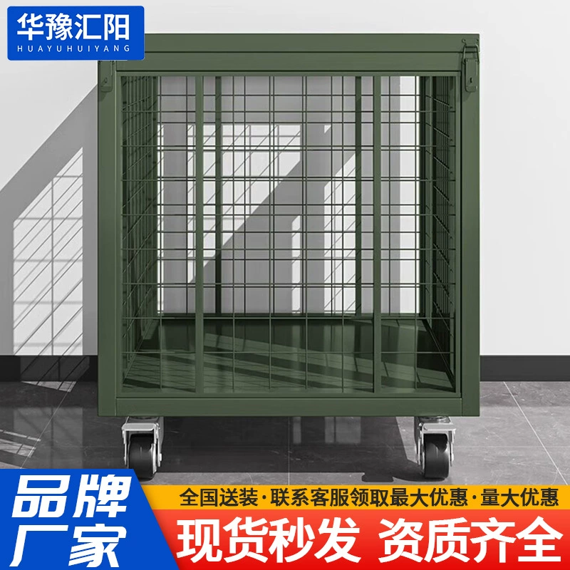 Военная зеленая мобильная сетчатая клетка, прочная клетка для хранения, полевой ящик, материал, мобильная сетчатая клетка, производитель мобильных сетчатых корзин на колесиках