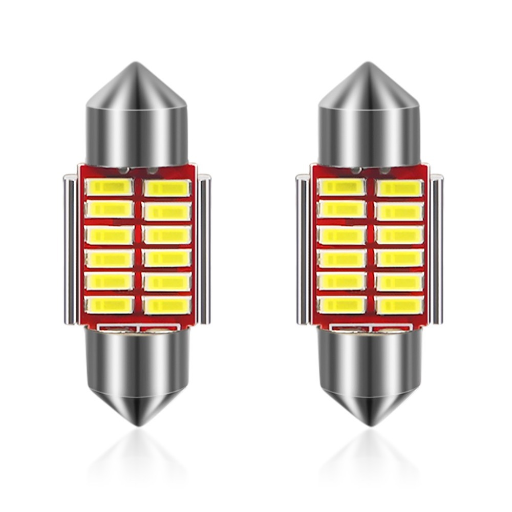 High Brightness LED 4014 12SMD Decoding Double Pointed Light License Plate