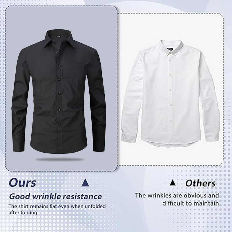 Camisas francesas de otoño transfronterizas para hombres, vestidos de negocios, camisas blancas de manga larga, camisas explosivas de sarga de color sólido para hombres