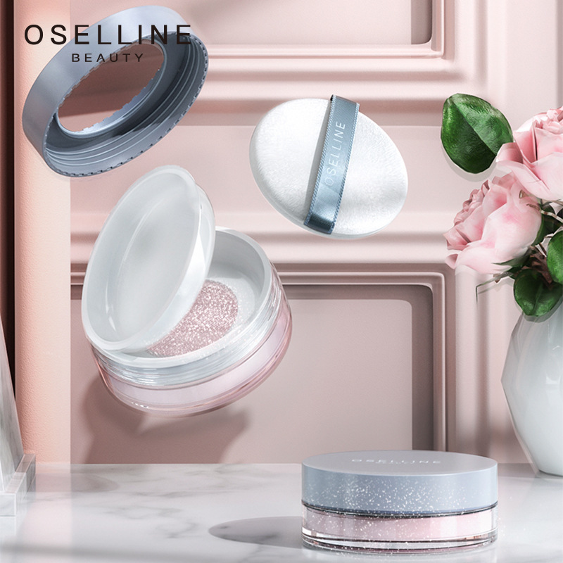 欧采莲丝感持妆散粉轻盈柔滑定妆粉透气控油蜜粉化妆品厂家直售