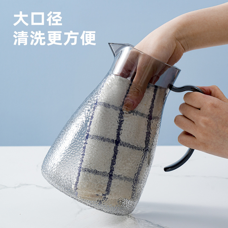 Jarra de agua fría de acrílico, jarra de agua fría de plástico, gran capacidad, resistente al calor, adecuada para restaurantes, uso doméstico, preparación de té, preparación en frío comercial.