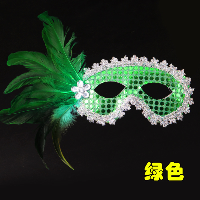 圣诞节舞会羽毛面具化妆舞会装扮道具舞会假面派对装扮面罩道具|undefined