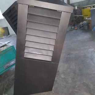 Customized Aluminum Alloy Chimney Cap Single-Sided Wall-Mounted Chimney Cap Smoke Exhaust Cap Wind and Rain Cap Breathable Cap