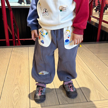 男童裤子2025秋款原田日系宝宝裤子儿童卫裤长款童裤外贸批发