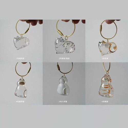 Transparent Cat Hair Storage Box, Keychain, Cat Hair Twist Egg, Cat Hair Storage Capsule, Twist Egg Case, Collectible