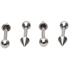 Simple earrings stainless steel, piercing suitable for men and women, 3/4/5mm