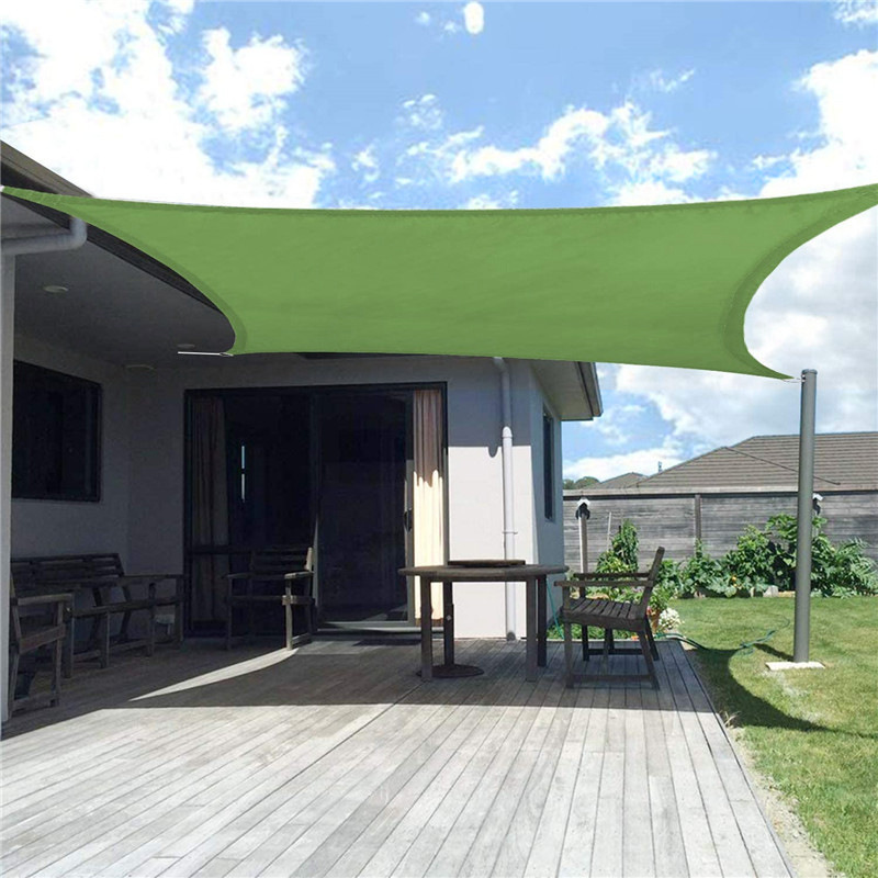 Outdoor Triangle Four-Corner Sunshade Sail UV-proof Canopy Canopy Edge Hole Perforated Shade Sunscreen Net