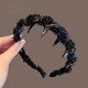 Paris Princess Headband for Women 2025 New Light Luxury Hairband Elegant Little Chanel Style Beaded Wrap Hair Accessory
