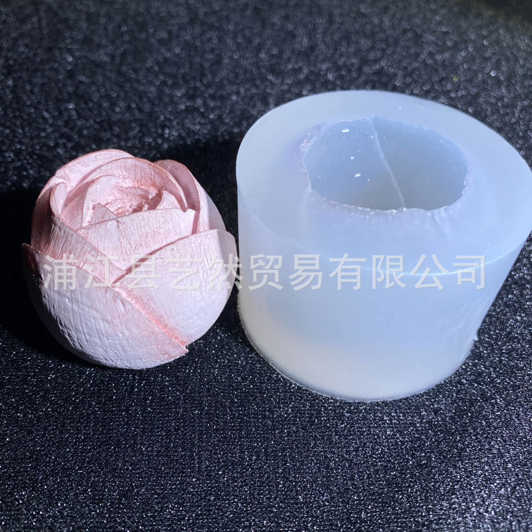 Simulación tridimensional forma de flor de tulipán molde de silicona DIY vela aromaterapia flor artificial molde epoxi accesorios de decoración de mesa