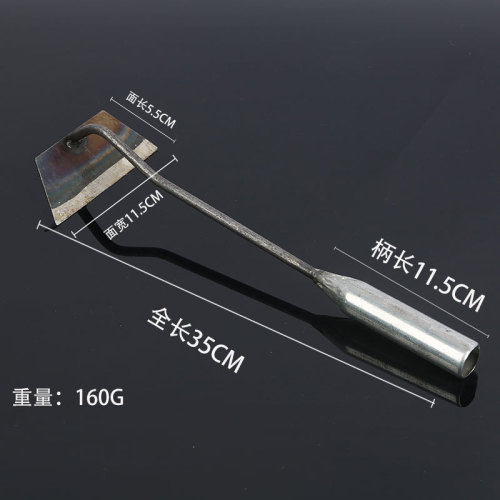 Wholesale factory small hoe agricultural garden tools for planting flowers and vegetables, loosening soil, weeding, outdoor crescent hollow square hoe