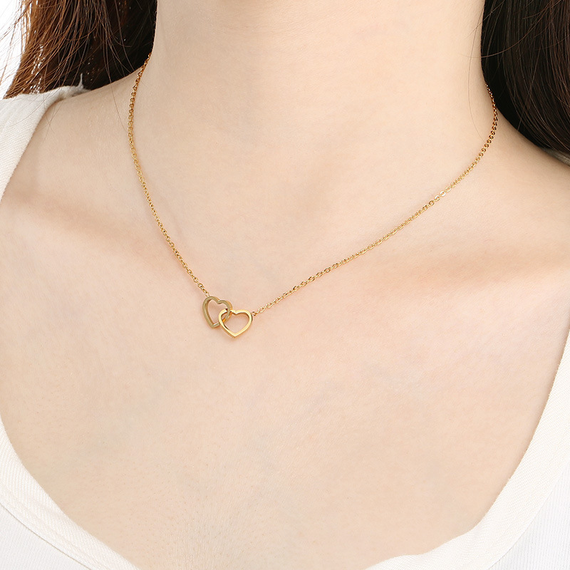 Two-tone Delicate Layered Necklace Set, Minimalist Gold & Silver_voghion.com