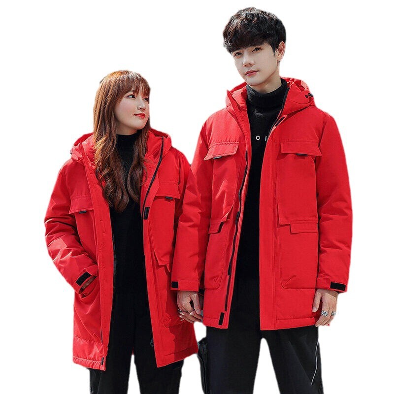 Invierno transfronterizo chaqueta de plumón casual para hombres con capuzas coreanas gruesas chaqueta de chaqueta
