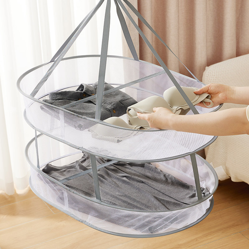 多層の物干しネットは靴下の神器を干してかごの家庭用のセーターの専用のハンガーを干します。|undefined