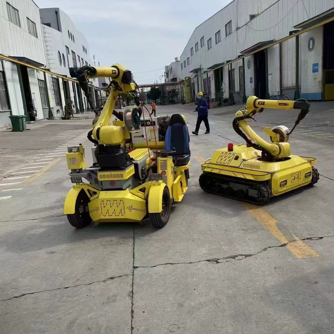 Самоходный сварочный робот для крупногабаритных сварных швов, 6-осевой, полностью автоматический