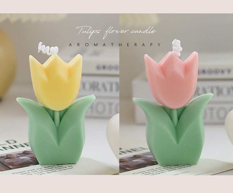 Fashion Flower Paraffin Candle 1 Piece display picture 8