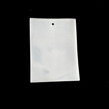 OPP透明塑料包装标签平口袋高透明有空穿绳商标袋吊牌袋