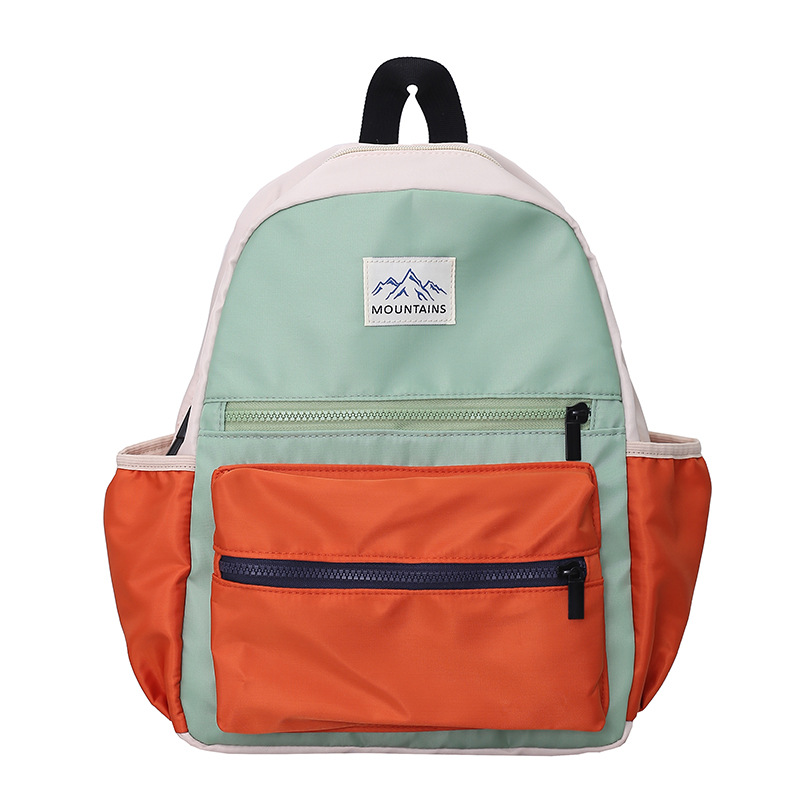 Mochila de clase de alta capacidad para estudiantes de primaria, moda, color de contraste para salir, mochila ligera para niños y niñas, nueva mochila infantil.