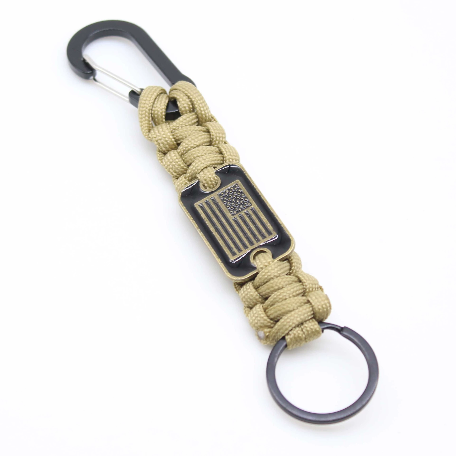 Umbrella rope pendant Umbrella rope key chain handmade seven -core umbrella rope national flag brand pendant outdoor emergency umbrella rope