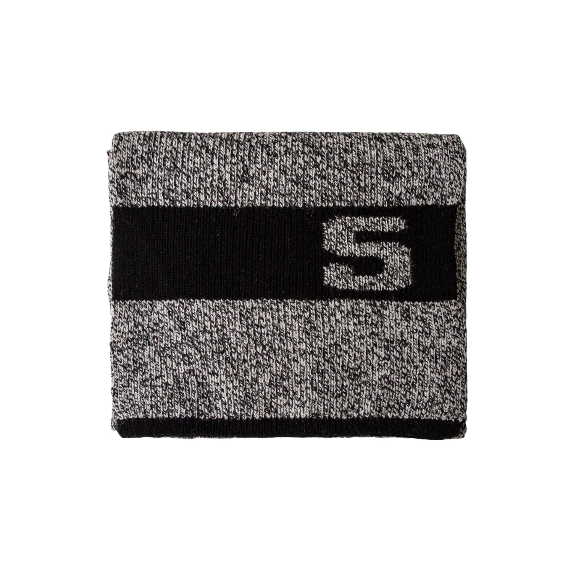 Classic Wool Scarf And Hat Set Number 5 Neutral Colour Block_voghion.com