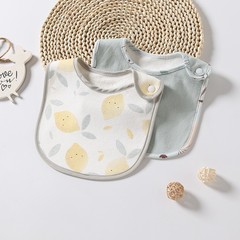 口水巾新生嬰兒純棉紗布男女寶寶飯兜防水圍兜夏季薄款隔水圍嘴