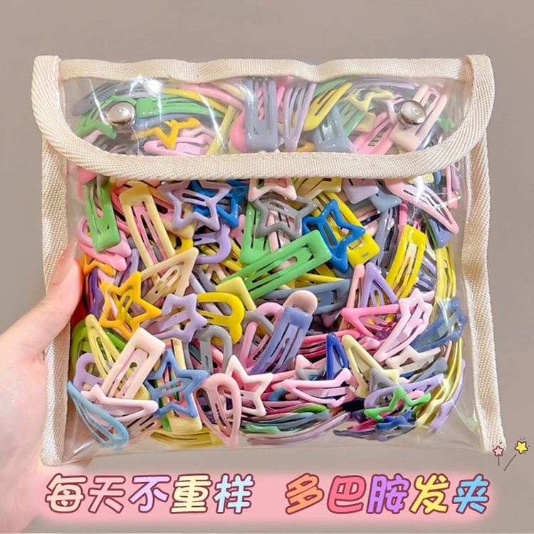 Horquilla estrella, lindo color en la frente para niños, flequillo bb, clip pequeño para el cabello roto en el costado de las niñas, sin dañar el tocado del cabello