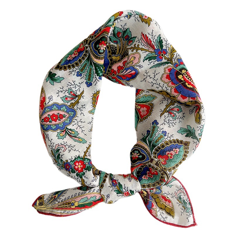 55 Small Square Silk Scarf for Women, Korean Style, Versatile, Fashionable, Spring and Autumn, Elegant Neck Scarf, Hairband, Decorative Scarf