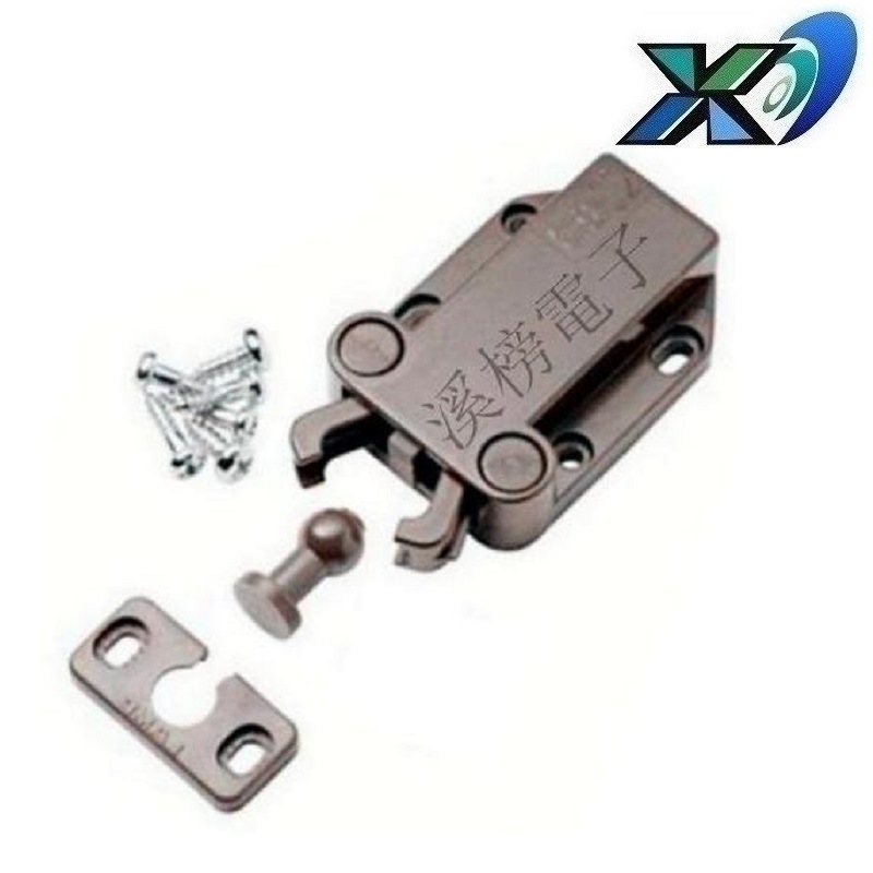 按压锁扣开关  按压自锁扣  塑料卡扣 塑胶门扣  甲虫门锁开关