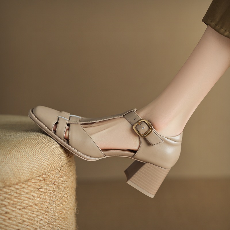 E1706 1830K GIÀY DÉP SANDAL NỮ CHETDI GÓT VUÔNG MÙA HÈ PHỤC CỔ CỔ ĐIỂN GIÀY DÉP NỮ G05 SẢN PHẨM MỚI
