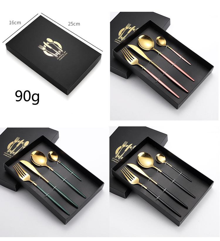 Set di posate nordiche in acciaio inox 4 pezzi coltello cucchiaio_voghion.com