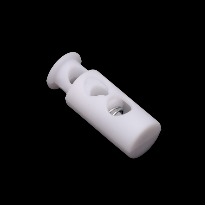 Ropa de nylon blanco y negro hebilla de resorte ajustación hebilla de apriete botón de hebilla antideslizante sombrero hebilla fija botón image 17