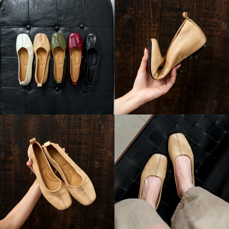Soft leather French-style spring/autumn 2026 new women's shoes, soft leather, comfortable low-heel flat-soled loafers that don't tire the feet Soft leather French-style spring/autumn 2026 new women's shoes, soft leather, comfortable low-heel flat-soled loafers that don't tire the feet