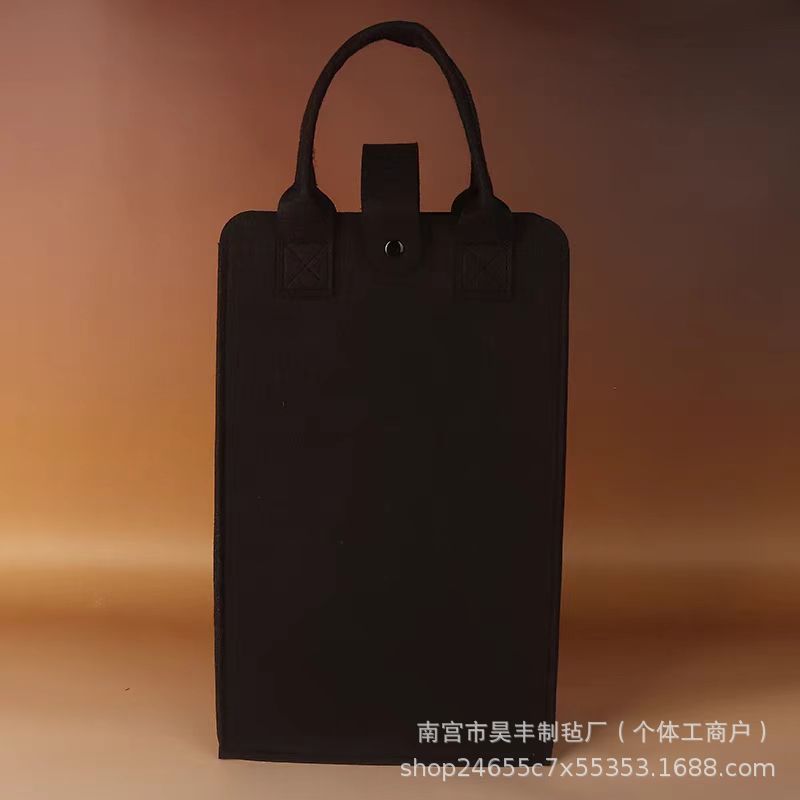 新しいフェルトワインバッグギフトバッグダブルワインハンドバッグ在庫赤ワイン包装ギフトバッグ空のバッグ|undefined